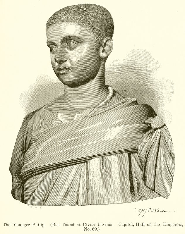 Filippo il Giovane (Busto trovato a Civita Lavinia. Campidoglio, Sala degli Imperatori, No. 69) da English School