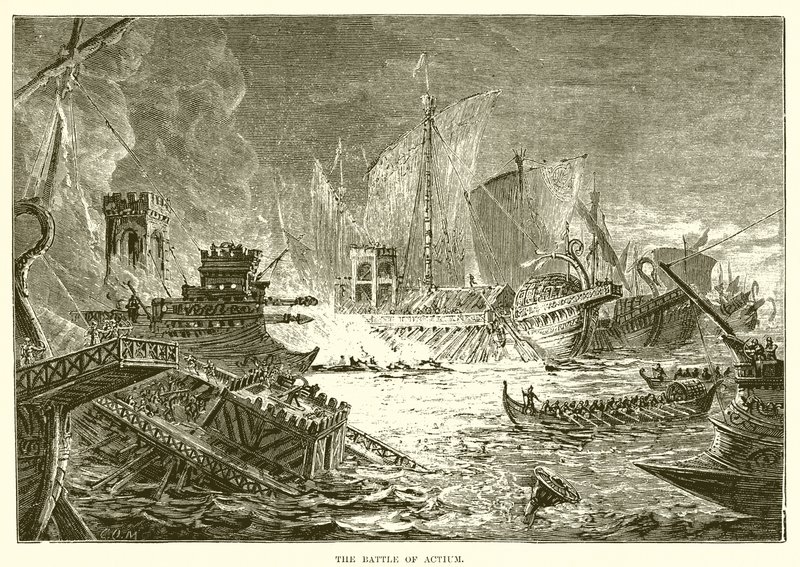 La battaglia di Azio da English School