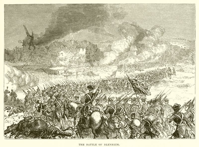 La battaglia di Blenheim da English School