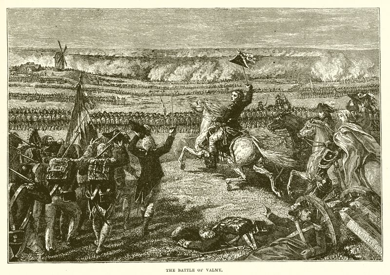 La battaglia di Valmy da English School