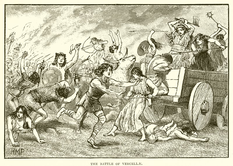 La battaglia di Vercelli da English School