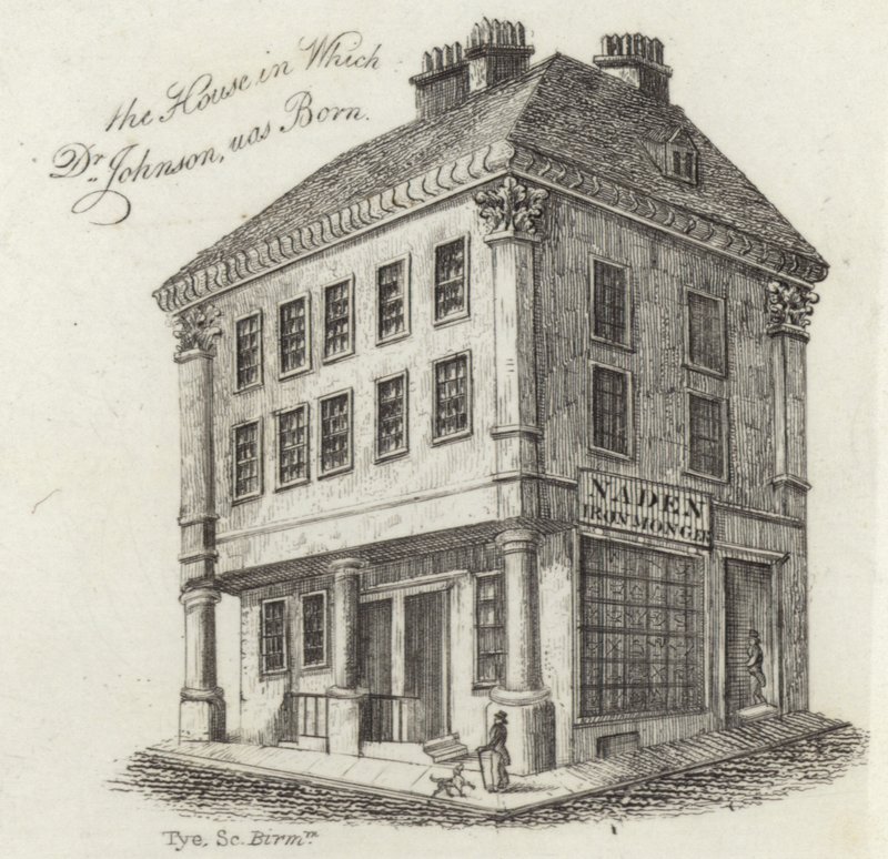 Il luogo di nascita del Dr Samuel Johnson da English School
