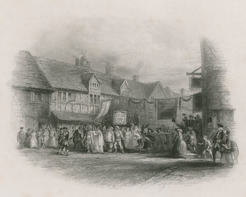 Il luogo di nascita di Shakespeare con la Processione del Giubileo di Garrick da English School