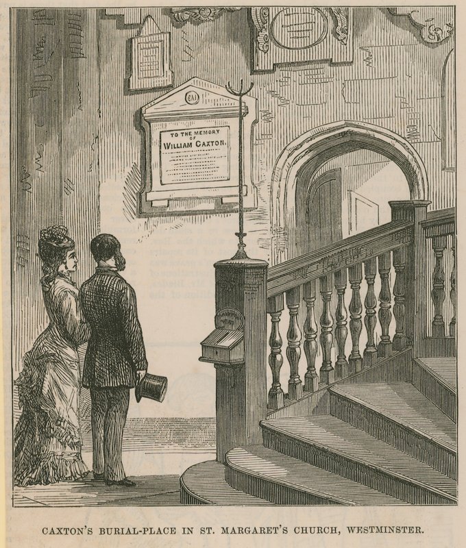Il luogo di sepoltura di William Caxton da English School