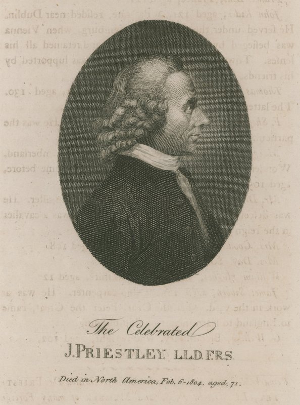 Il celebre Joseph Priestley da English School