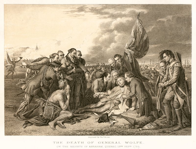 La morte del Generale Wolfe da English School