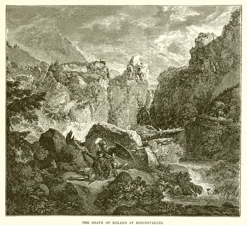 La morte di Rolando a Roncisvalle da English School