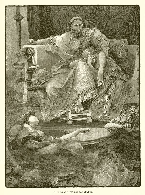 La morte di Sardanapalo da English School