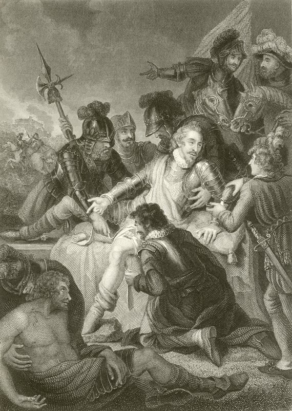 La morte di Sir Philip Sidney da English School