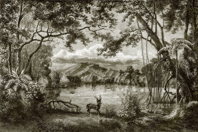 Il lago incantato nell