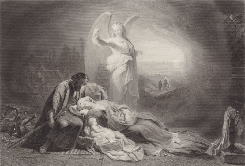 La vigilia della fuga (incisione) da English School