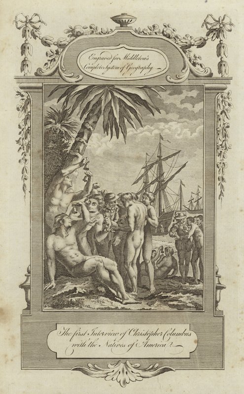 Il primo incontro di Cristoforo Colombo con i nativi d