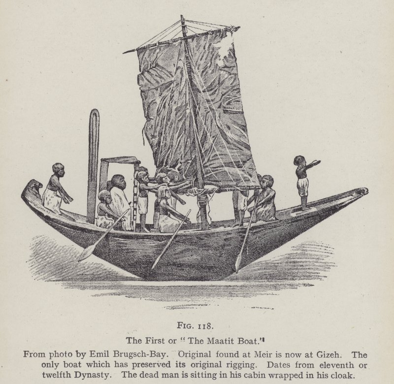 La prima o la Barca Maatit (litografia) da English School