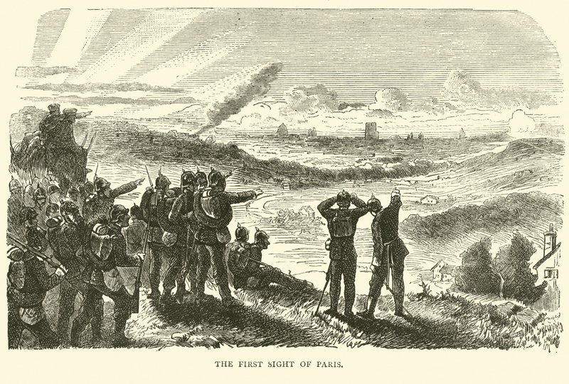La prima vista di Parigi, settembre 1870 da English School