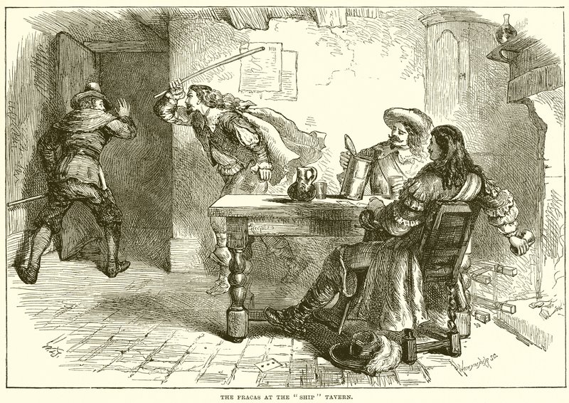 La rissa alla Ship Tavern da English School