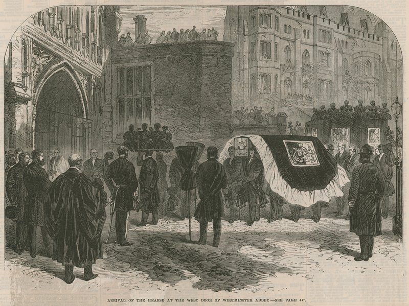 Il funerale di Lord Palmerston da English School