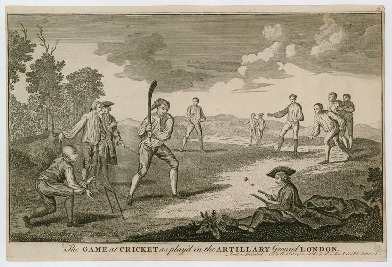 Il gioco del cricket come giocato nel campo di artiglieria, Finsbury da English School
