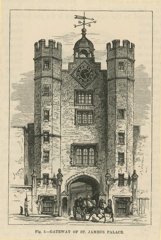 Il portale di St Jamess Palace da English School