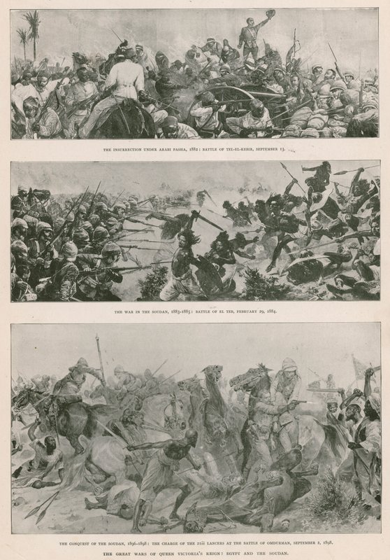 Le grandi guerre del regno della regina Vittoria: la guerra anglo-egiziana (1882), la rivolta mahdista (1883-1885) e la conquista britannica del Sudan (1896-1898) da English School