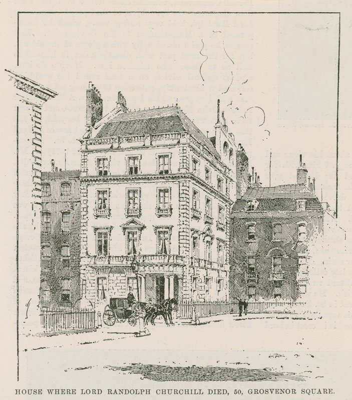 La casa dove morì Lord Randolph Churchill da English School