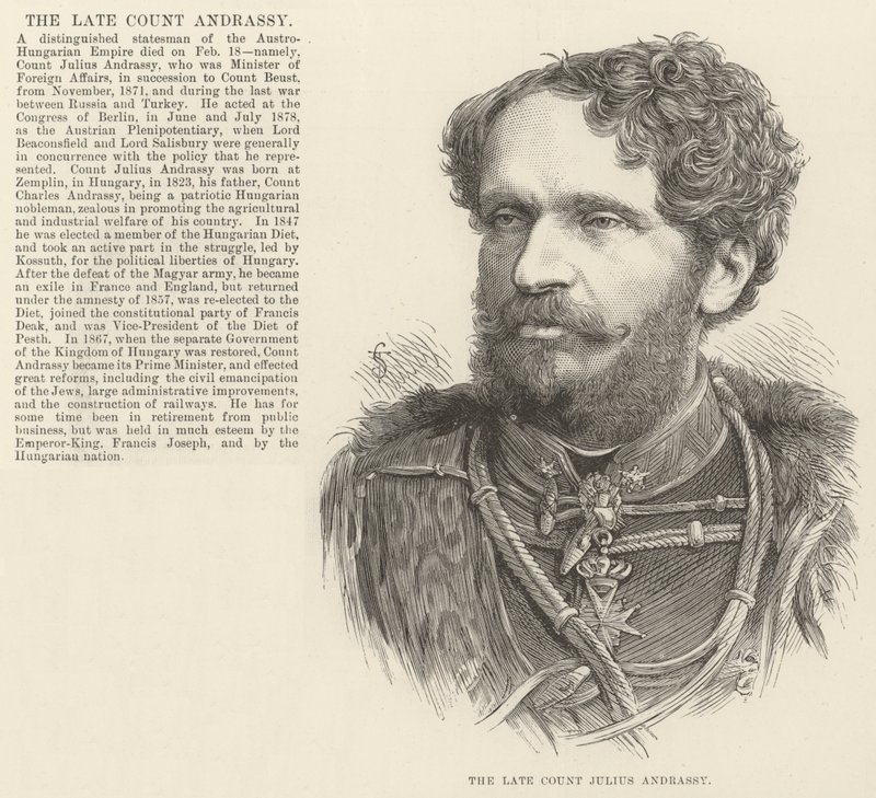 Il defunto Conte Julius Andrassy da English School