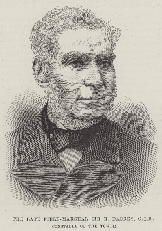 Il Defunto Maresciallo di Campo Sir R Dacres, GCB, Conestabile della Torre da English School