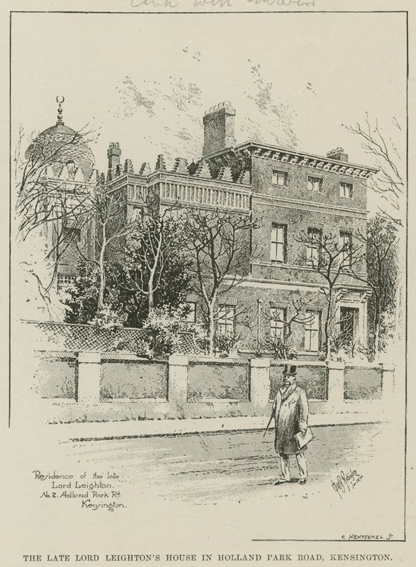 Casa del defunto Lord Leighton in Holland Park Road, Kensington, Londra da English School