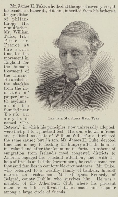 Il defunto Signor James Hack Tuke da English School