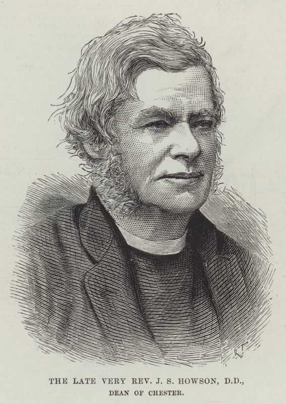 Il defunto reverendo J S Howson, DD, decano di Chester (incisione) da English School