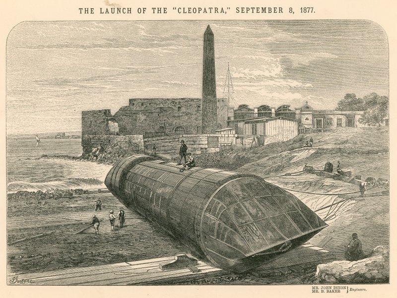 Il varo della Cleopatra, 8 settembre 1877 da English School