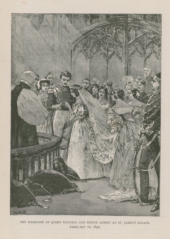 Il matrimonio della Regina Vittoria e del Principe Alberto da English School