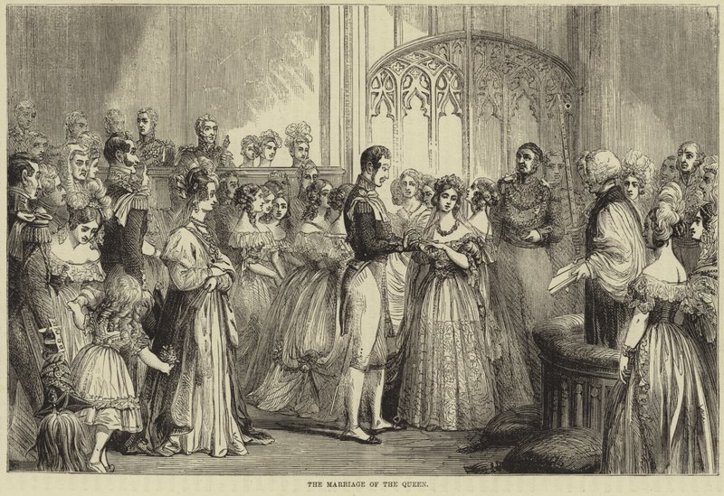 Il matrimonio della regina Vittoria e del principe Alberto di Sassonia-Coburgo-Gotha da English School