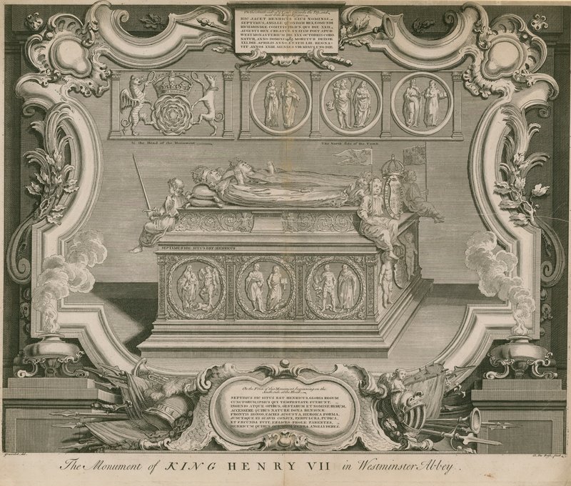Il monumento di Re Enrico VII da English School