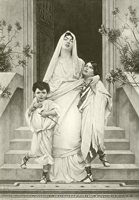 La madre dei Gracchi (incisione) da English School