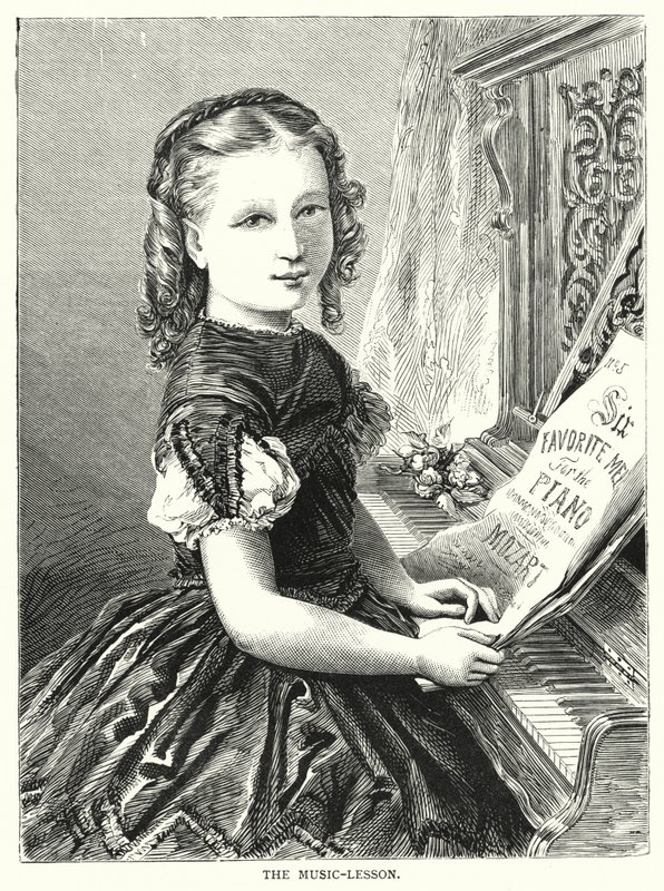 La lezione di musica (incisione) da English School
