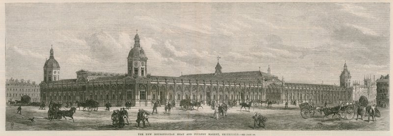 Il nuovo mercato metropolitano della carne e del pollame, Smithfield da English School