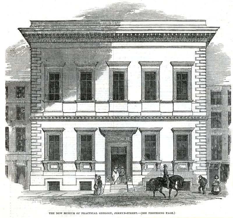Il nuovo Museo di Geologia Pratica, Jermyn Street, Londra da English School