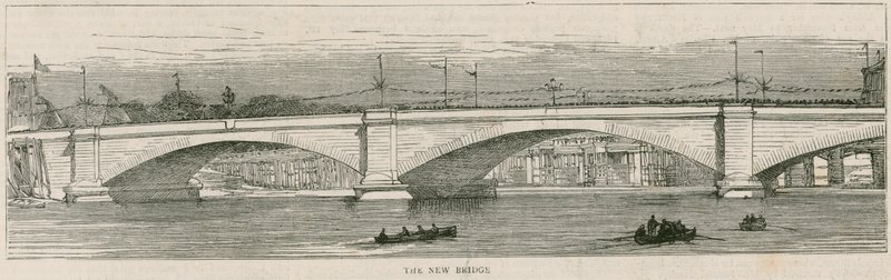 Il nuovo ponte sul fiume Tamigi a Putney da English School