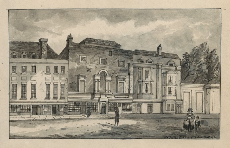 La vecchia Royal Academy in Pall Mall da English School