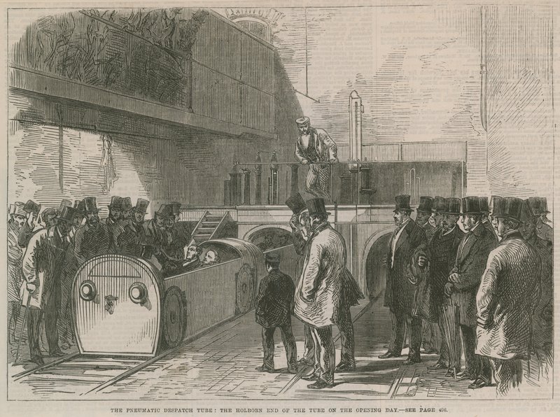 Il tubo di spedizione pneumatico da English School