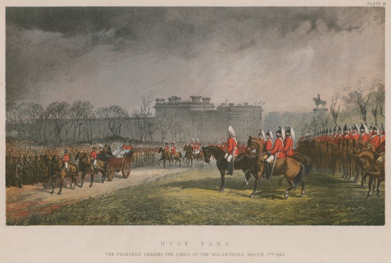 La principessa che passa le linee dei volontari, 7 marzo 1863 da English School