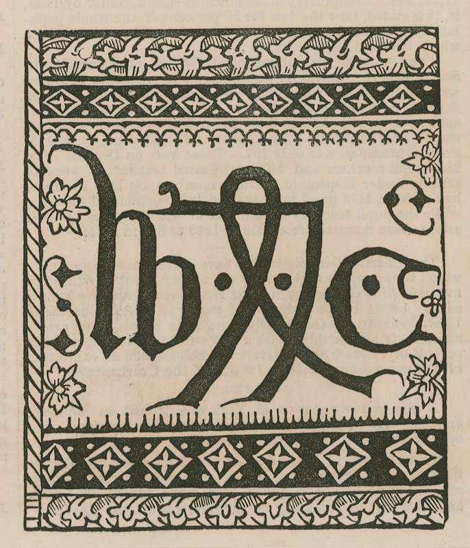 Il marchio del tipografo di William Caxton da English School