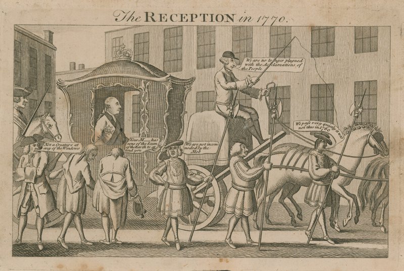 La ricezione nel 1770 da English School
