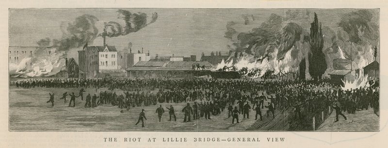 La rivolta a Lillie Bridge, Londra da English School