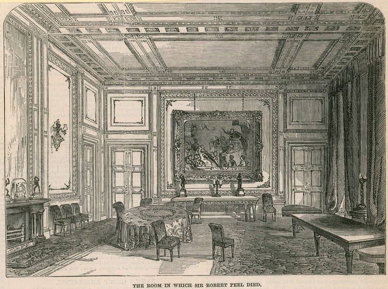 La stanza in cui morì Sir Robert Peel da English School