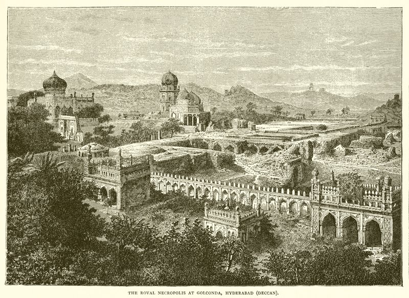 La necropoli reale di Golconda, Hyderabad da English School
