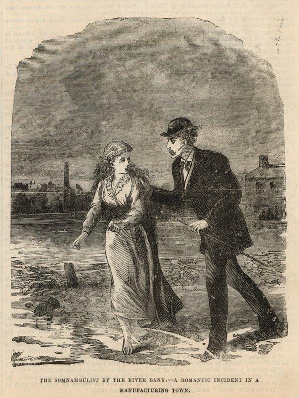 Il sonnambulo sulla riva del fiume da English School