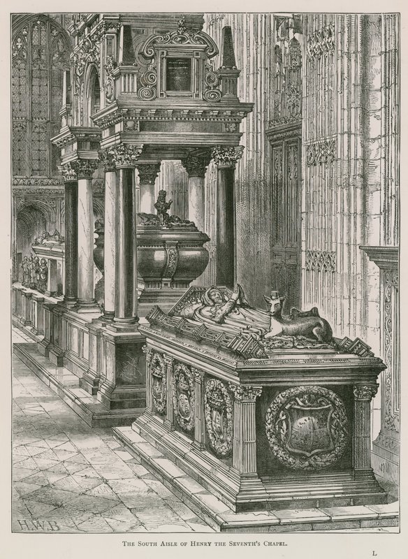 Il lato sud della Cappella di Enrico VII da English School