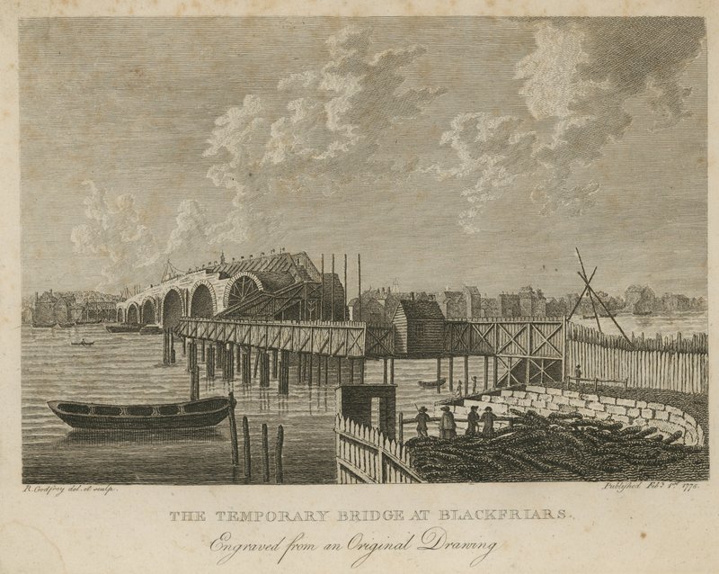 Ponte temporaneo a Blackfriars da English School