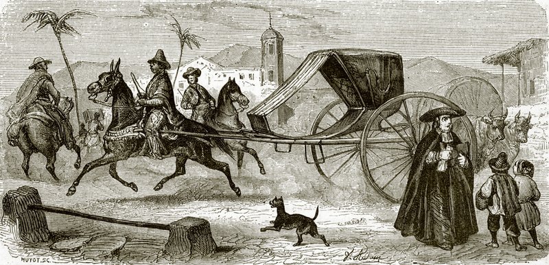 La volante (carrozza a noleggio) dell